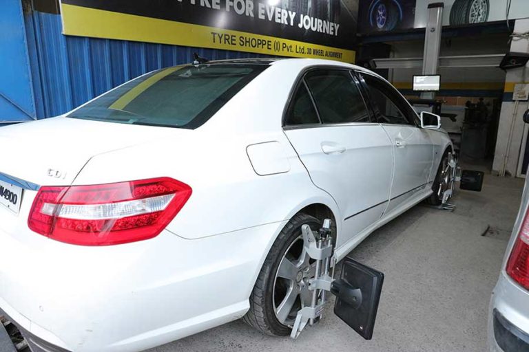 Wheel Alignment at Tyres Shoppe Noida